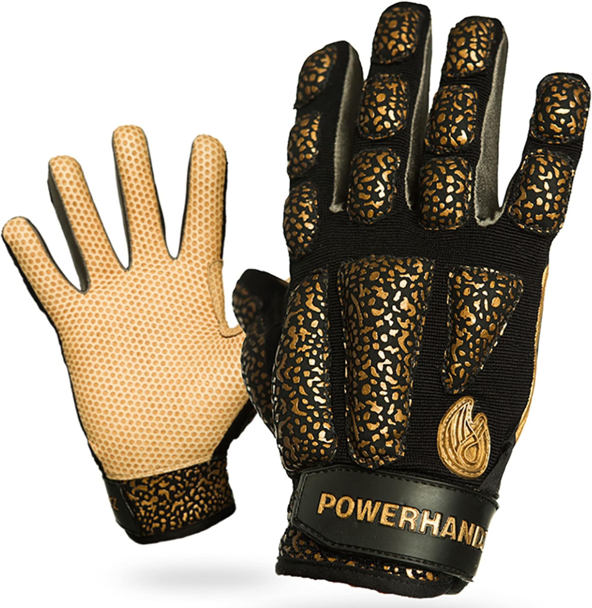 POWERHANDZ Weighted Baseball & Softball Gloves, Softball & Baseball Training Equipment, Improve Grip Strength, Endurance, Agility & Shoulder Mobility, Non-Slip Practice Sports Gloves - Small - 0.5 lb