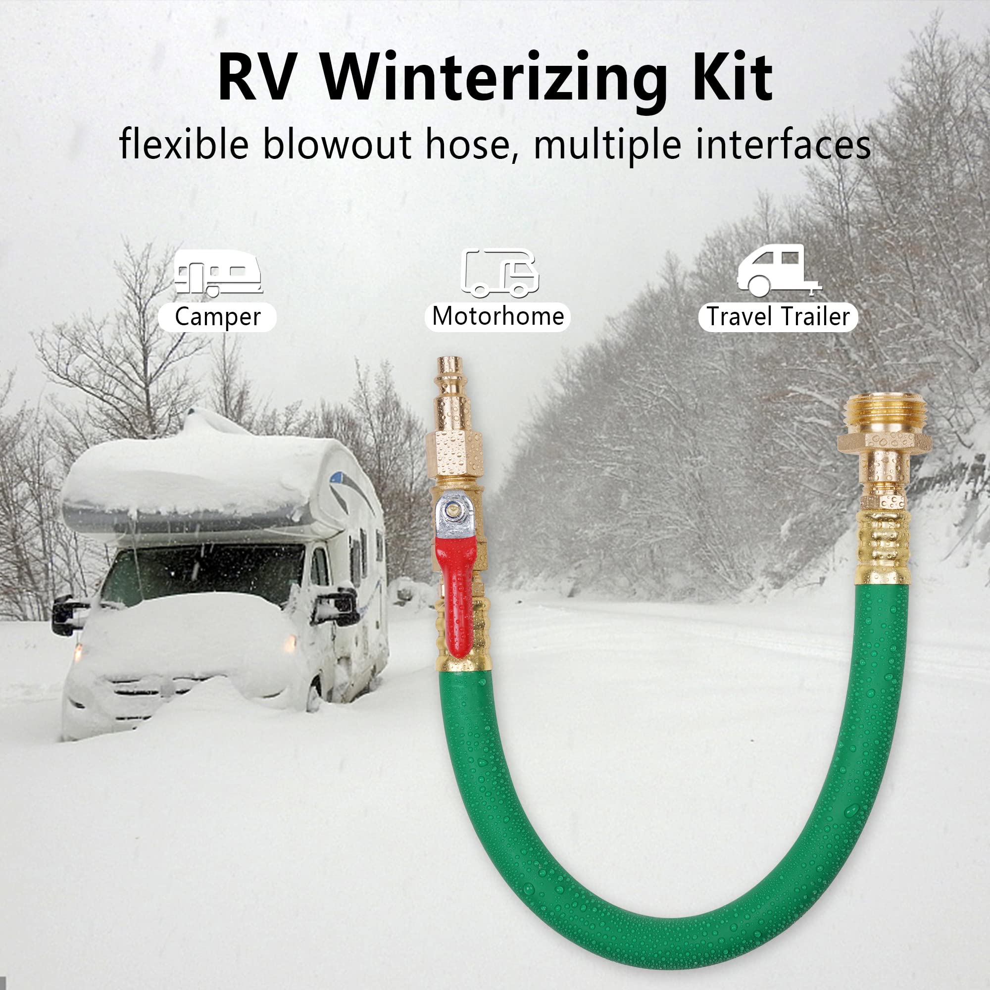 Air Compressor RV Adapter RV Winterizing Kit With Blowout Adapter ...