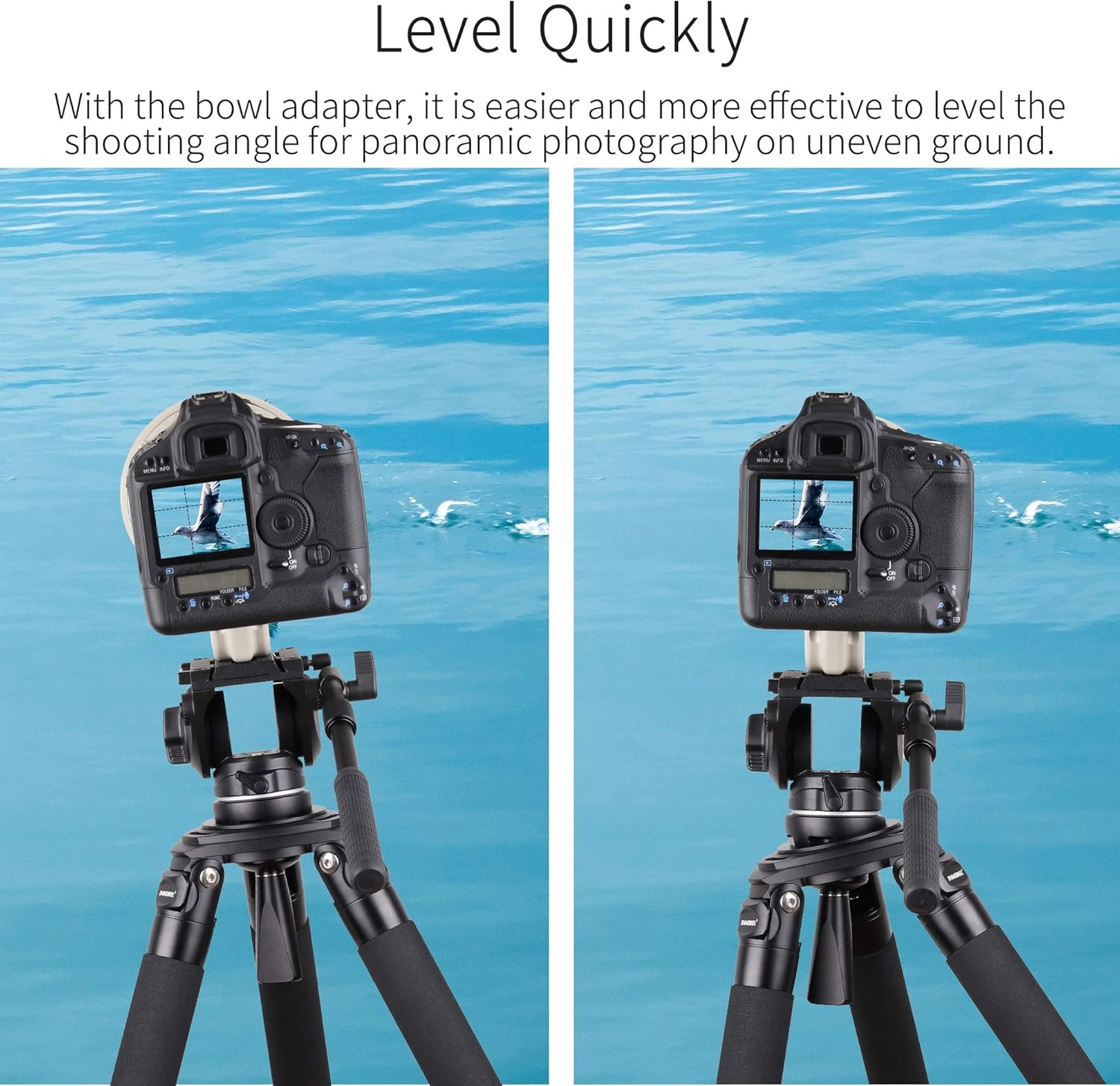 INNOREL 2.95in/75mm Universal Bowl Adapter, CNC Aluminum Alloy Metal Half Ball Bowl Leveler Adapter Convert Video Bowl with 3/8 in Screw Mount on Tripods and Fluid Head for INNOREL RT90C/LT364C/LT324C