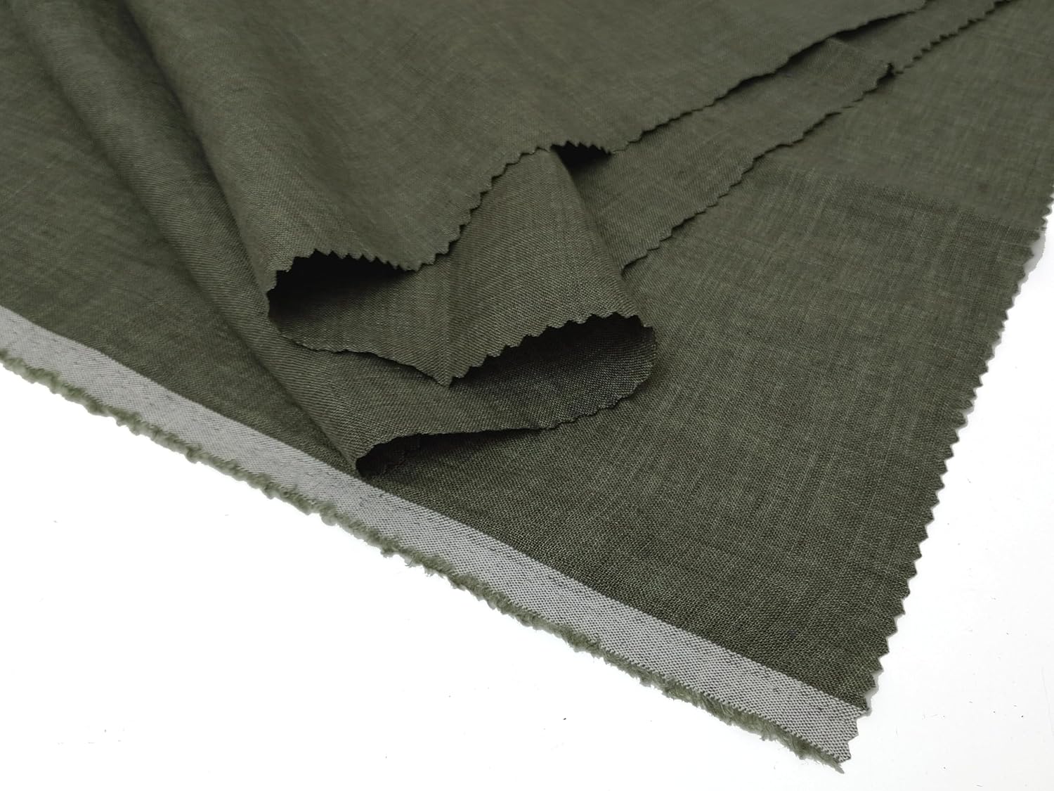100% Linen Vintage Dyed Delave Fabric – Fine 21s Yarn, Pre-Washed, Light Weight 7119 6722 6202 6372 6782 Navy(Dark)