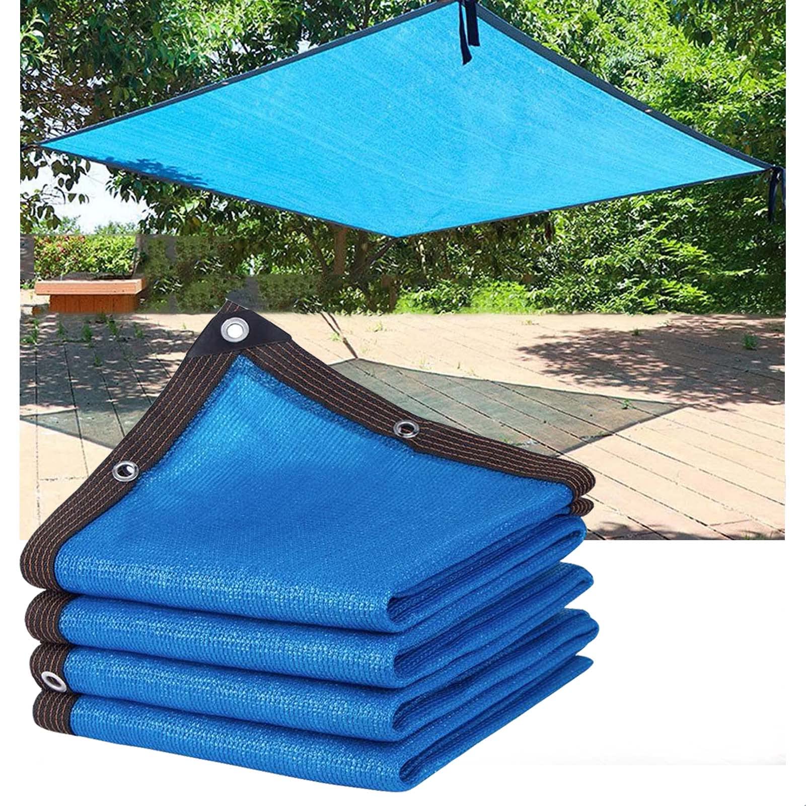 GLDYTVF Blue 95% Sunblock Shade Sail 13X18m with Grommets for Garden Pergola Patio Plants Chicken Coop Outdoor Shade Netting for Greenhouse