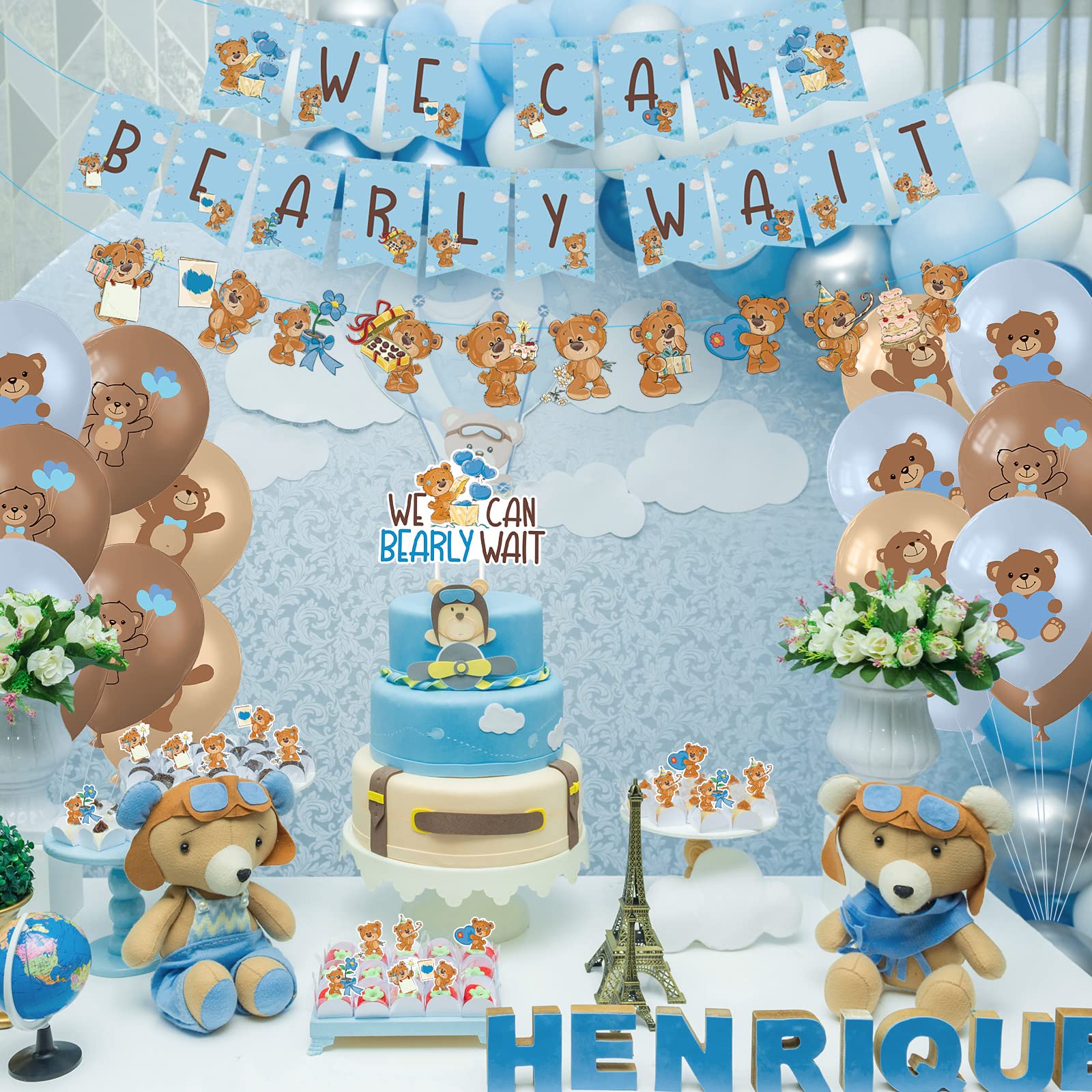51 Pack Teddy Bear Baby Shower Decorations We Can Bearly | Desertcart INDIA