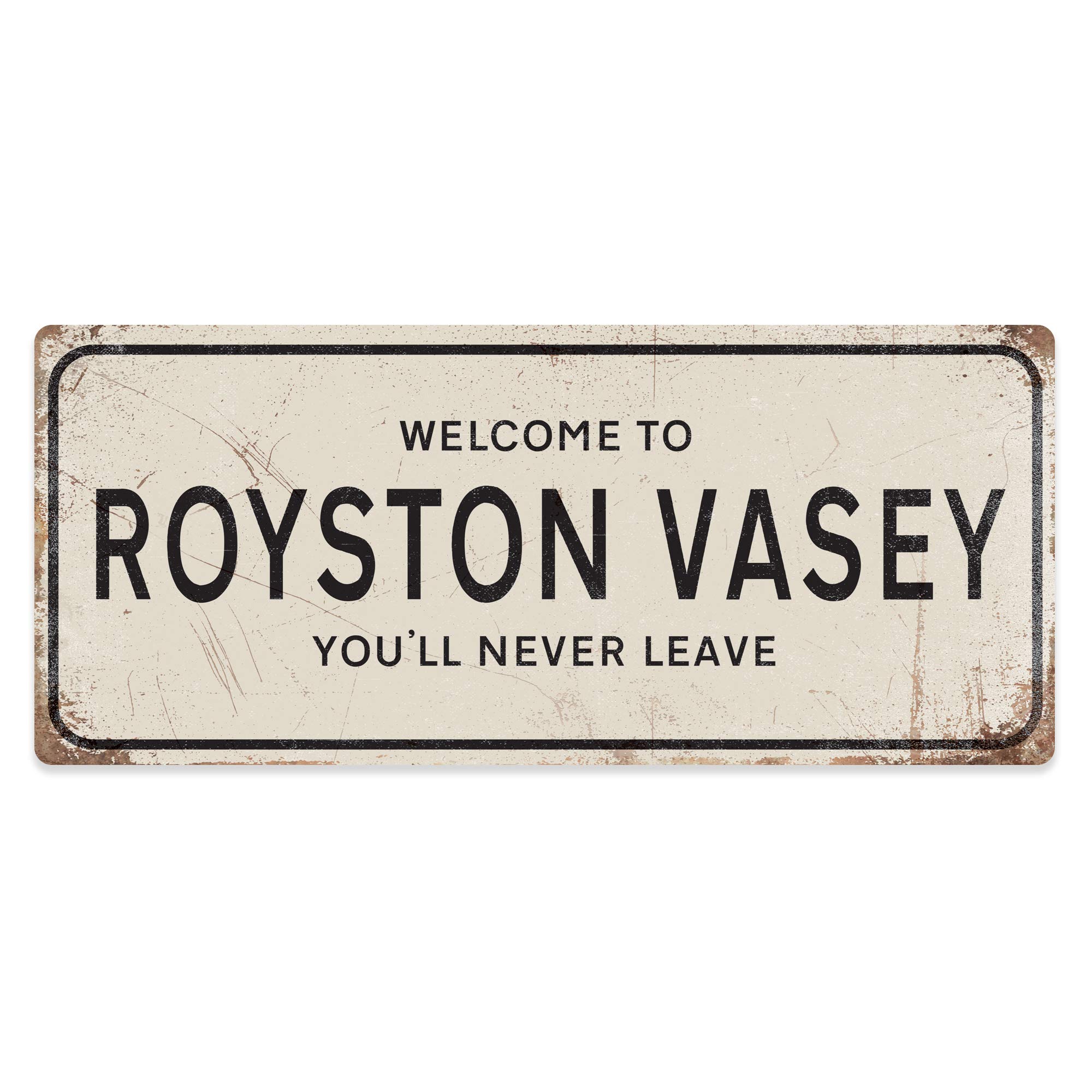 Royston Vasey – Sticky Pads | Printed Metal Wall Sign Plaque