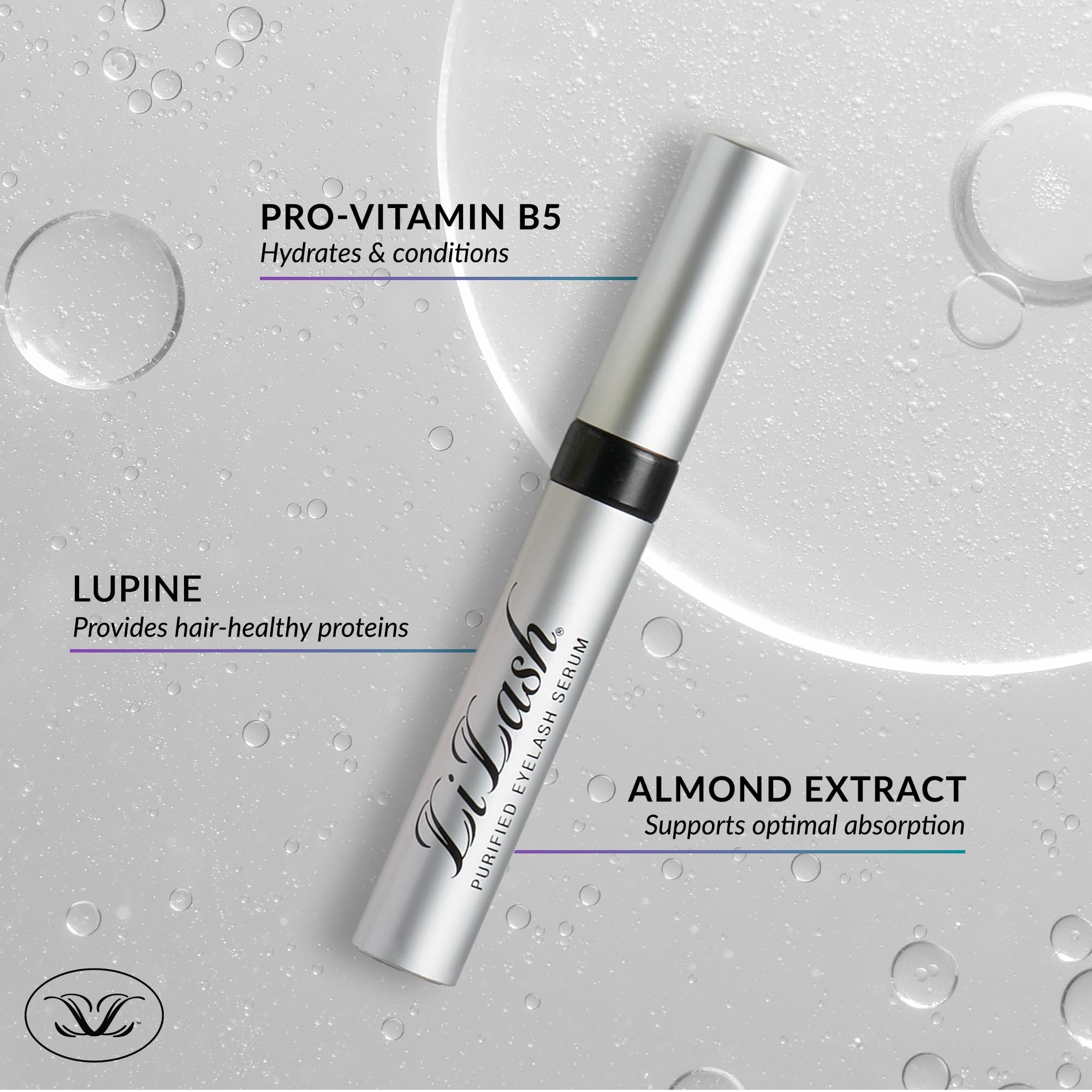 LiLash Oczyszczony lekarz formułowane serum do rzęs dla pełnych i długich oczu | Naturalny wzmacniacz oczu bezpieczny dla wrażliwych oczu i okularów kontaktowych, Bez koloru, 2 ml (Lot de 1)