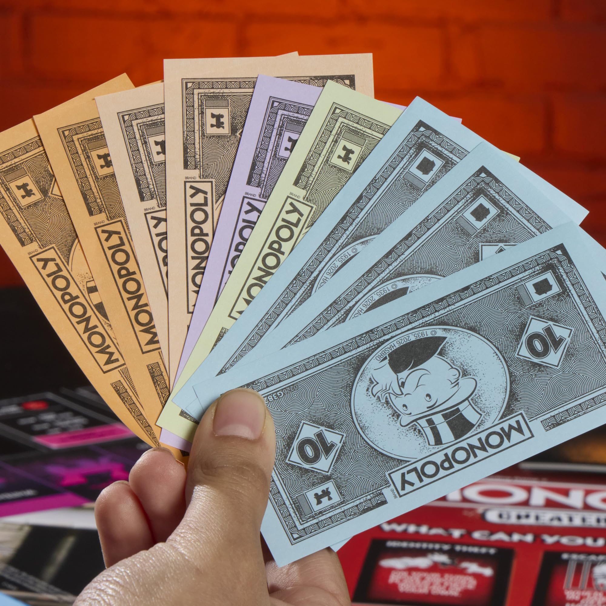 Monopoly Gra planszowa, zabawna gra rodzinna dla dzieci, nastolatków i dorosłych, od 2 do 6 graczy, od 8 lat, prezenty dla rodzin – wersja niemiecka