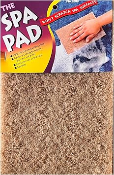 AhhSome Spa & Hot Tub Cleaning Pad, Made from Crushed Walnut Shells, Reusable, and Scratch-Resistant, Removes Gunk, Grime & Sticky Particles from Any Surface, Designed for Hot Tub Surface Cleaning