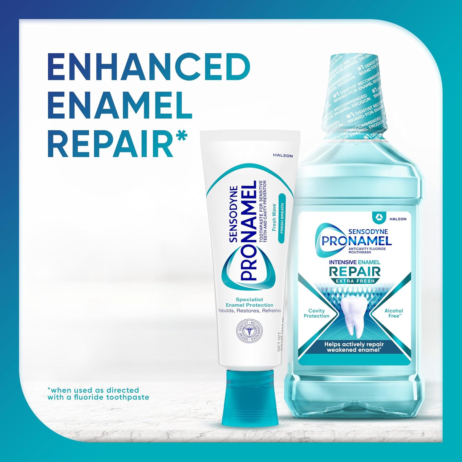 Sensodyne Pronamel Fresh Breath Enamel Toothpaste for Sensitive Teeth and Cavity Protection, Fresh Wave - 4 oz (4 Pack) - Image 6