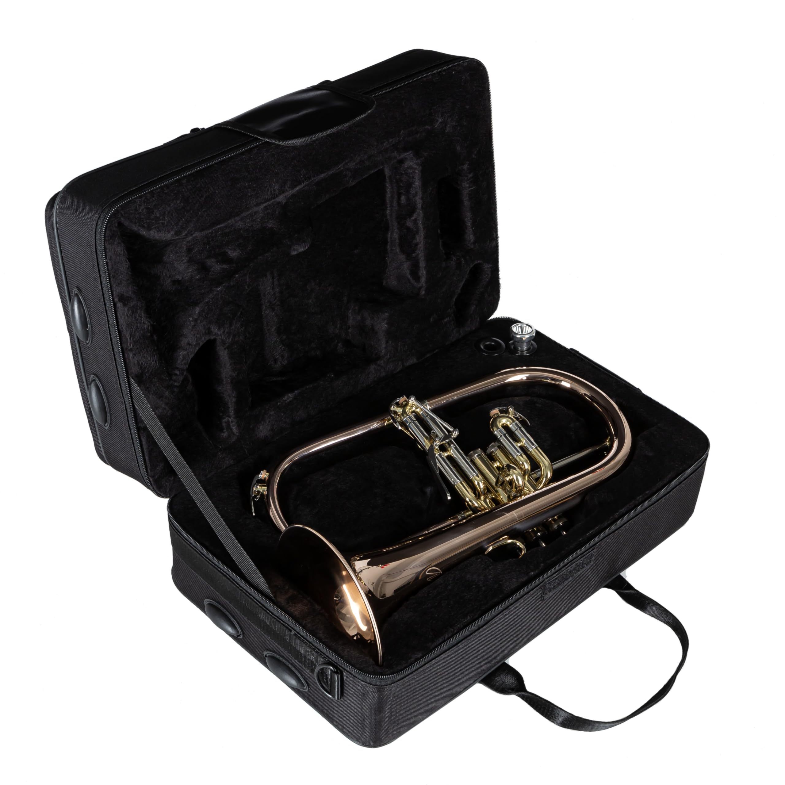 Monzani MZFH-333 Flugelhorn Copper - Flicorno a valvole perinetto