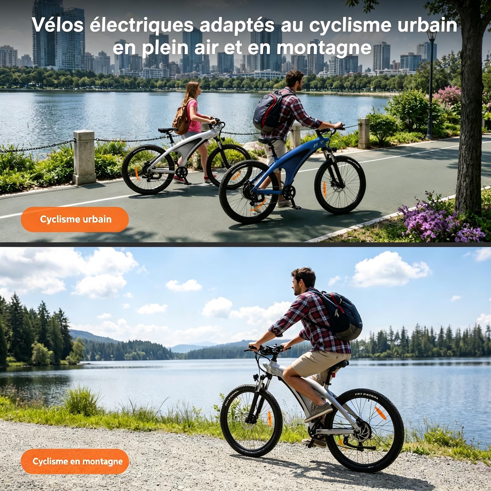 HX Q5 Shark Vélo Électrique Homme VTT Adulte,27.5" Vélo Électrique Ville,Capteur De Couple,85Nm,13/20Ah,Autonomie 60-220km Ebike,Amortissante Réglable,Freins à Disque Hydrauliques