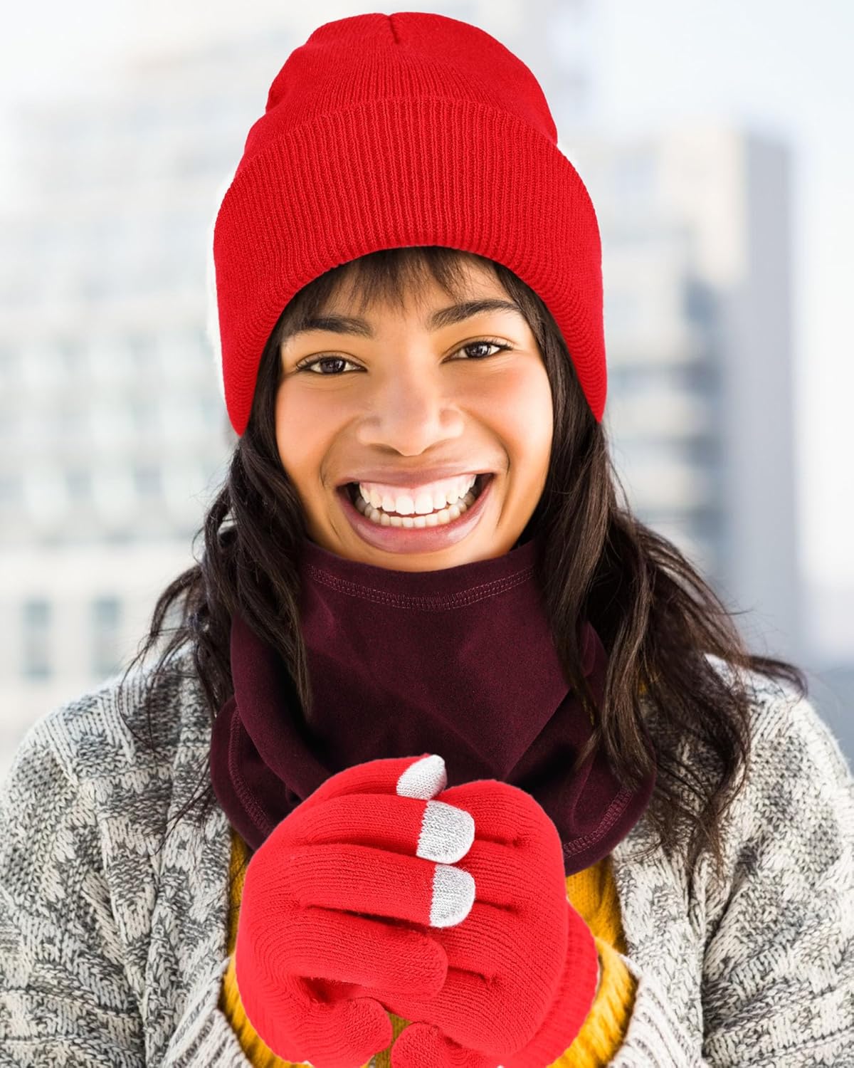 Sureio 150 Pcs Homeless Care Package Supplies Bulk Winter Hats Gloves Neck Warmers for Men Donation Charity Care Gift - Image 7