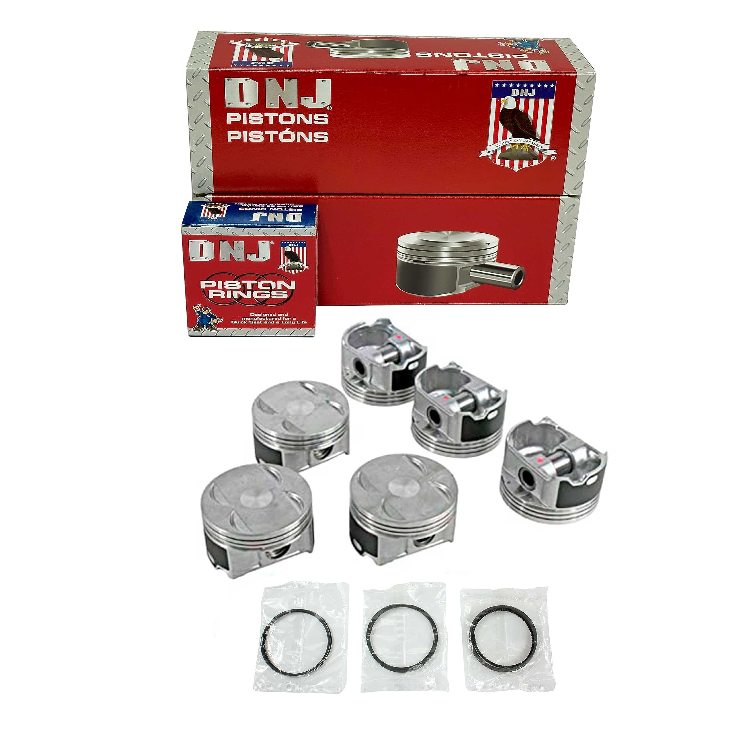 DNJ PRK268 Piston and Ring Kit For 2008-2011 Honda Accord Odyssey