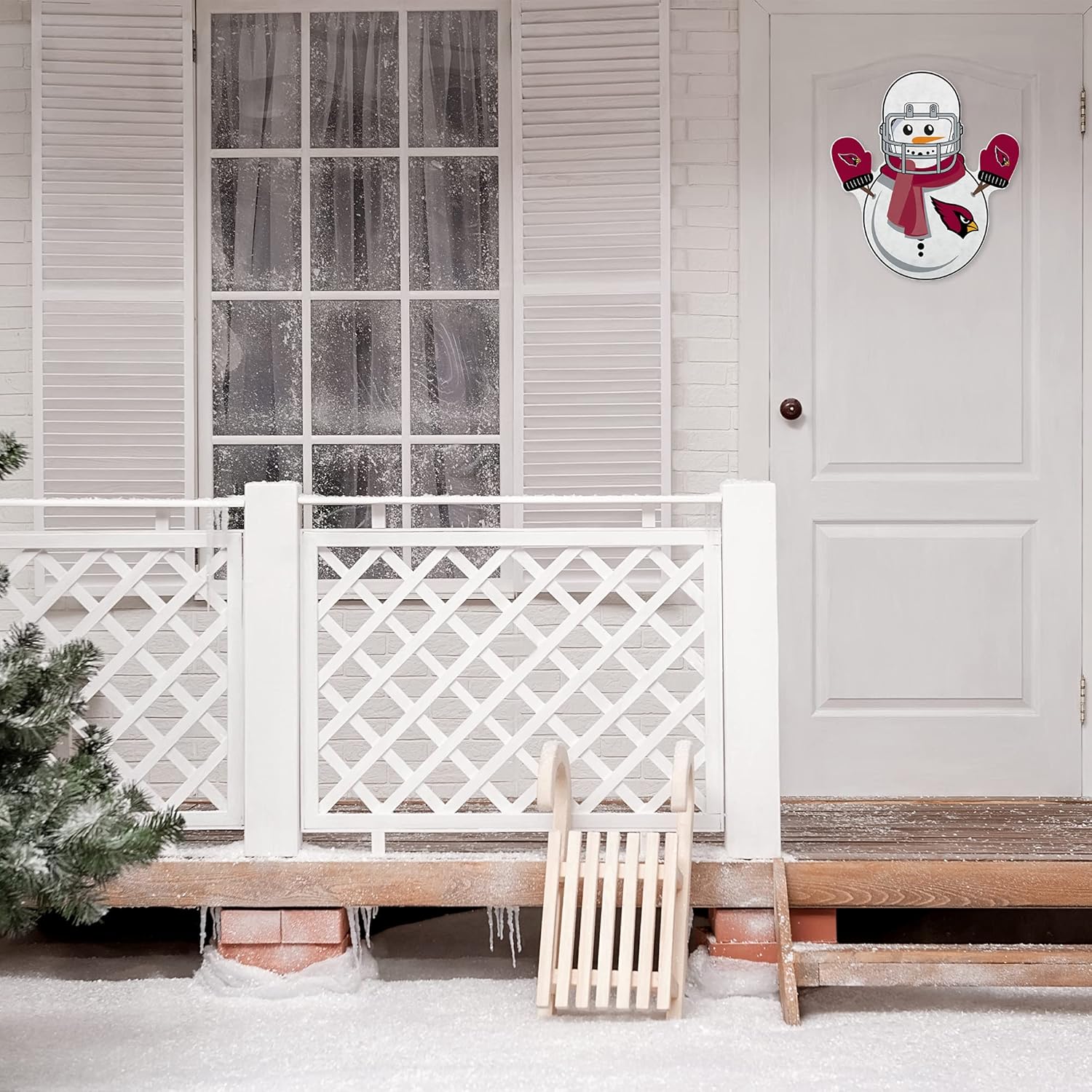 Rico Industries NFL Football Snowman Shape Cut Pennant - Home and Living Room Décor - Soft Felt EZ to Hang - Image 3