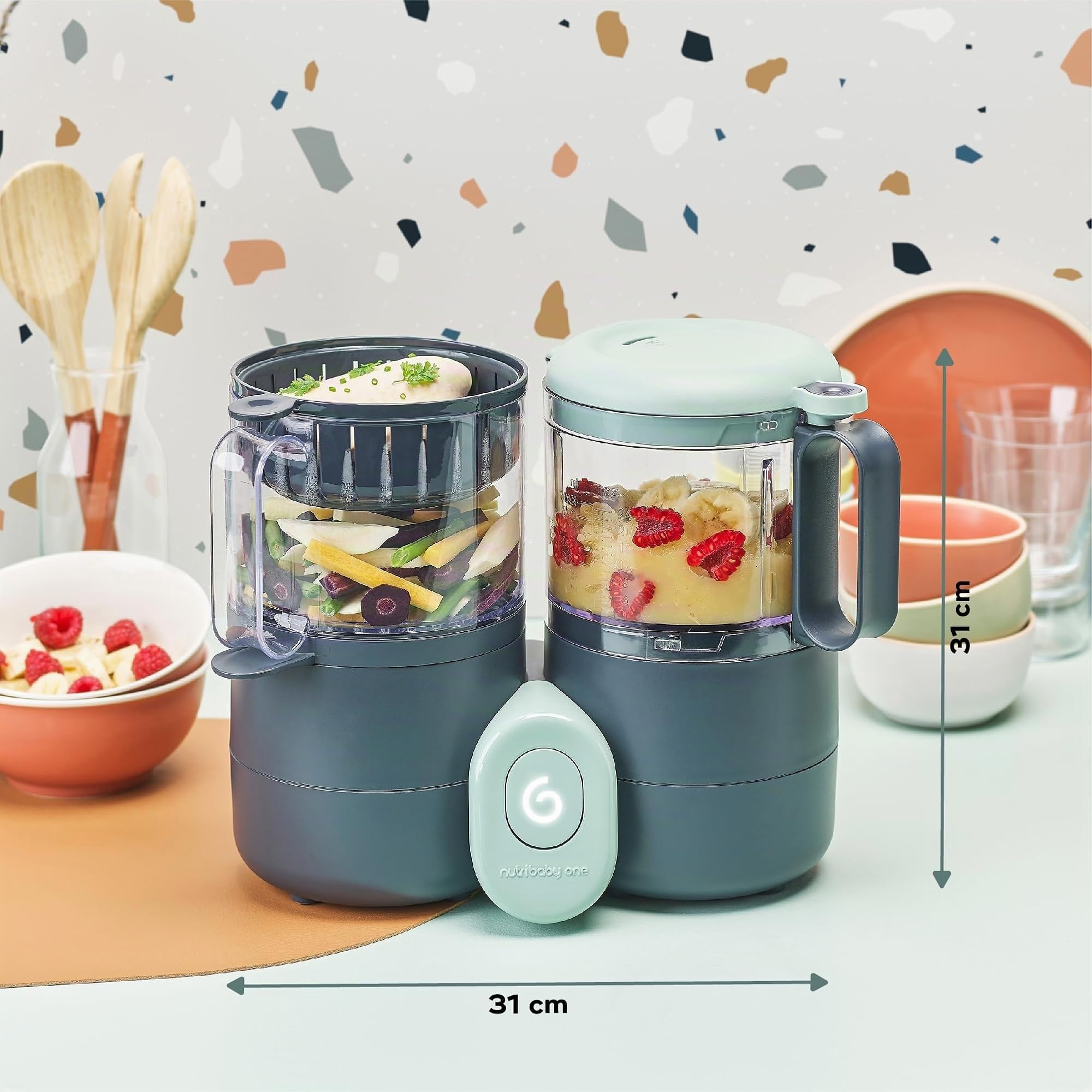 Babymoov Nutribaby A001133_UK Robot de cuisine 4 en 1