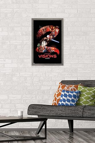 Miniatura 2 de Trends International Star Wars Visions Temporada 2 - Póster de pared de una hoja, 22.4 pulgadas de largo x 14.7 pulgadas, versión enmarcada de
