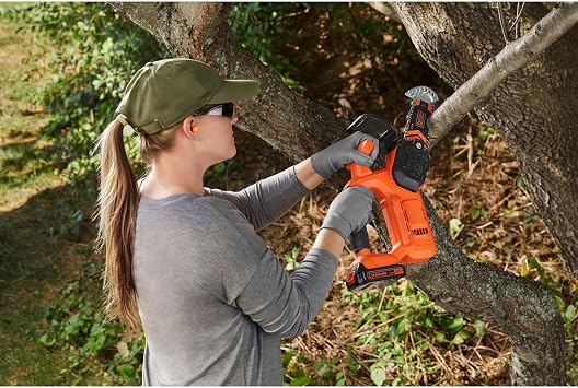 BLACK+DECKER 20V MAX Pruning Chainsaw Kit, Battery and Charger Included (BCCS320C1)