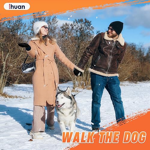 Miniatura 3 de ihuan Guantes térmicos de invierno para hombres y mujeres, guantes táctiles para clima frío para correr, ciclismo, senderismo, conducción