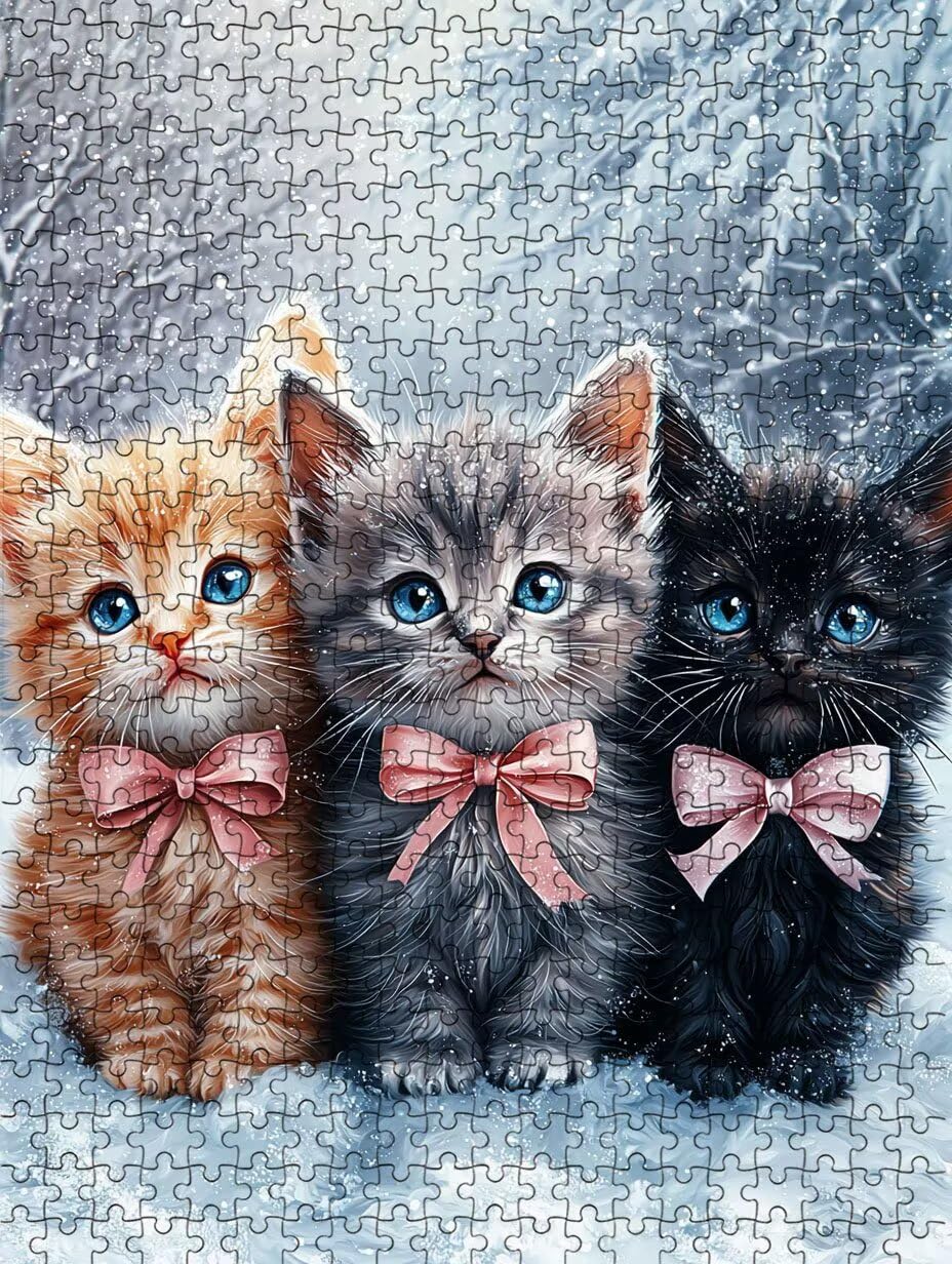 Puzzle 2000 Pezzi, Gatto Neve 3D Puzzle per Adulti Impegnativo, Educa Puzzles Artistico, Divertente E Stimolante Puzzles Decorativo per La Famiglia, Regalo e Decorazione Pareti DX0YL6-982