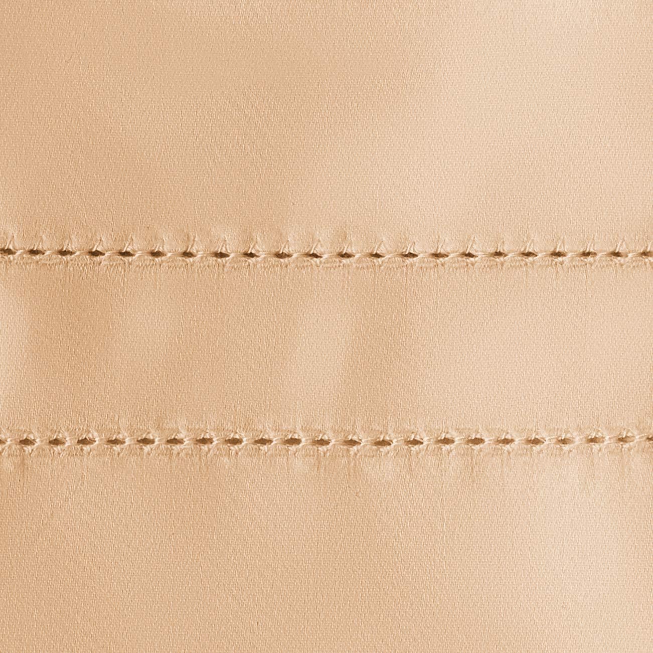 Pointehaven 620 Thread Count Long Staple Cotton - Sateen Weave - European Closure - Single Ply - Pillow Case Set King - Iced Coffee