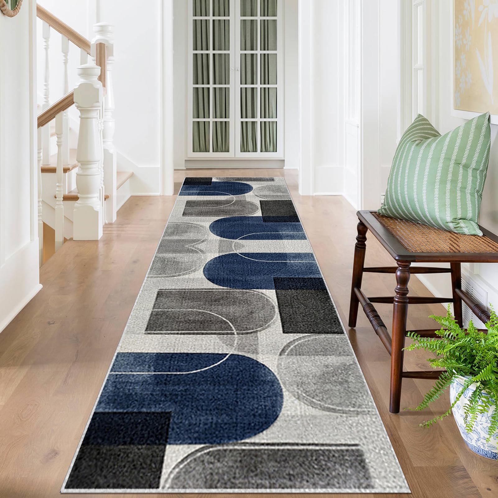 Dywan do długiego korytarza 70 x 180 cm antypoślizgowy dywanik kuchenny Chłonny chodnik wejściowy dywan do przedpokoju, dywanik kuchenny, dywanik do przedpokoju, kuchni, salonu, sypialni