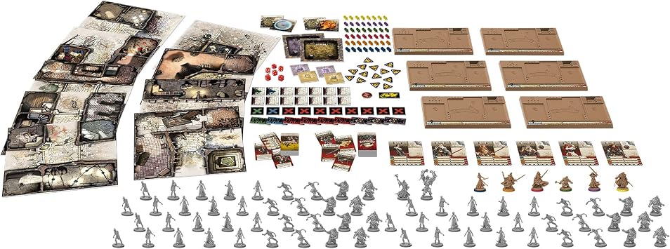 CMON Zombicide: Black Plague - Medieval Fantasy Zombie Board Game - Cooperative Strategy Game with Tabletop Miniatures, Ages 14+, 1-6 Players, 1 Hour Playtime