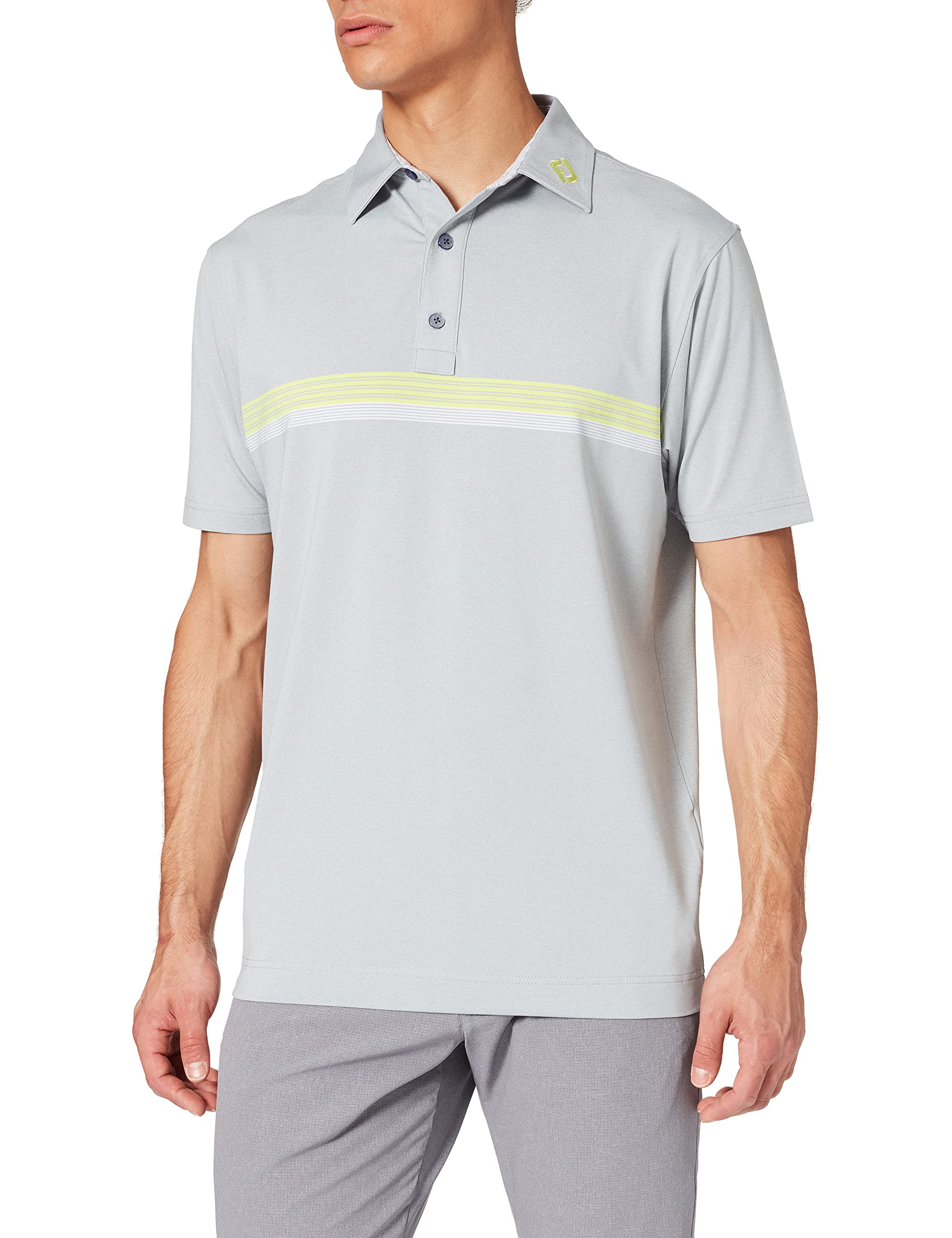 Men's Lisle Engineereed Chesband Golf Shirt