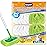 KEEPOW Reusable Dry Sweeping/Wet Mopping Cloths Compatible with Swiffer Sweeper, Washable Microfiber Mop Pads Refills for Hard-Surface/Hardwood Floor Cleaning, 4-Pack (Mop is Not Included)