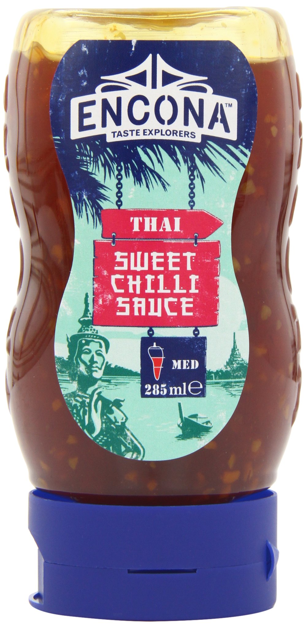 Encona Salsa De Chile Dulce Tailandés (285ml) (Paquete de 6)