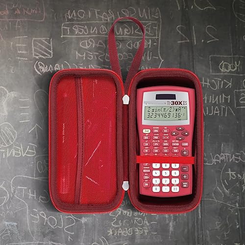 Vista 9 de khanka Funda de transporte para calculadora científica Texas Instruments TI-30Xa/TI BA II Plus/TI-30XIIS /TI-30XS MultiView/TI-36X Pro Engineering