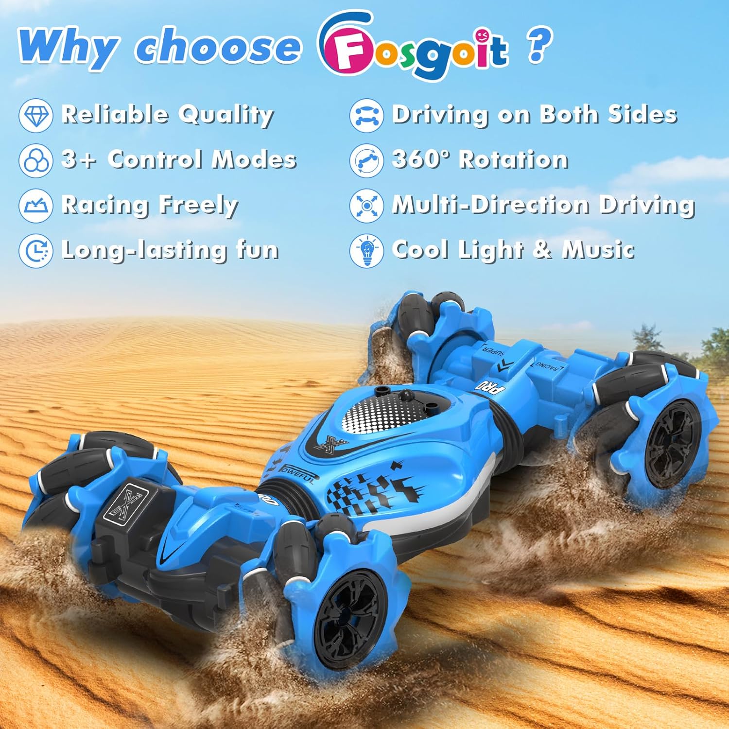 Teledirigido Para Niños, 4WD Todoterreno Teledirigidos Control