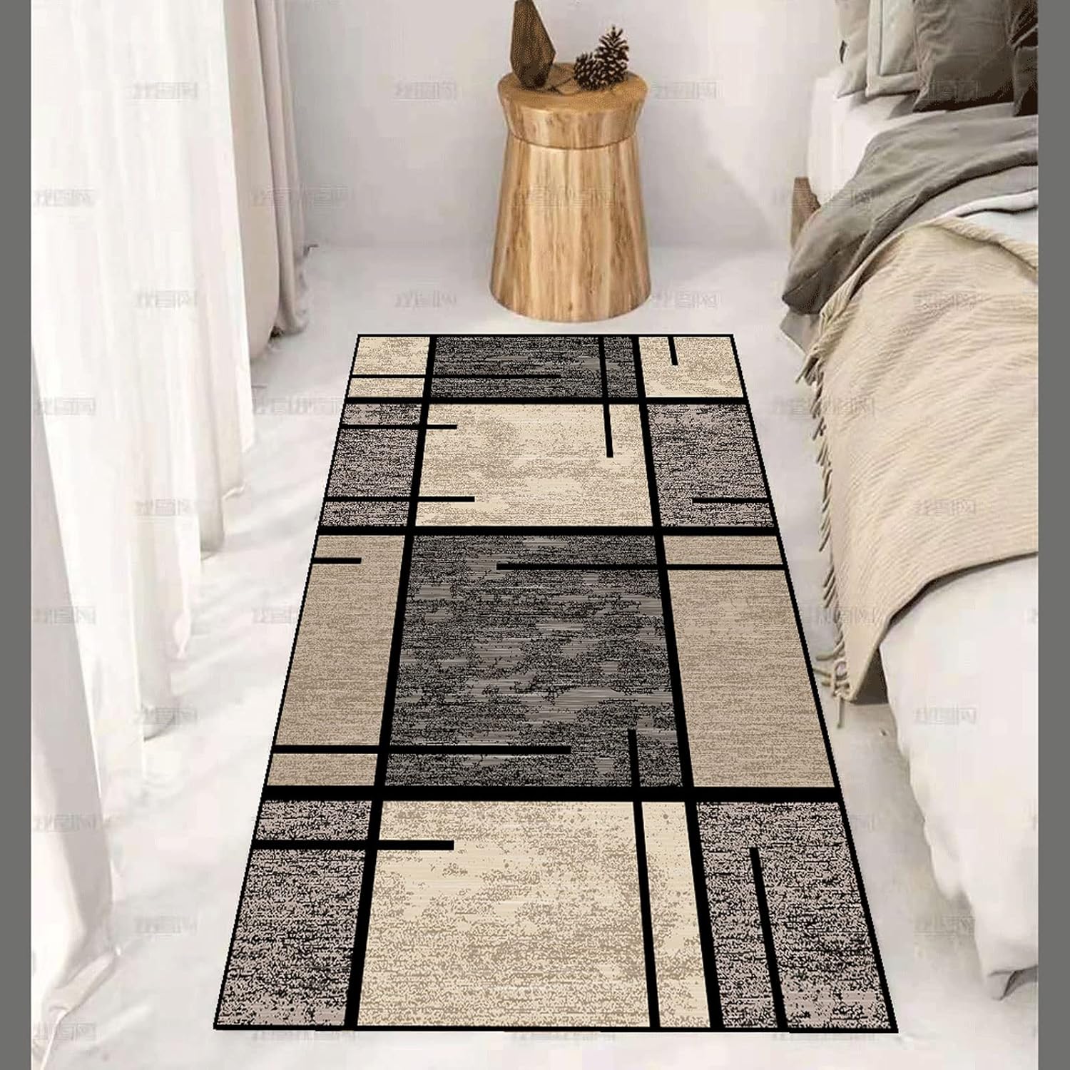 GANKAS Rubber Backed Very Long Hallway Hall Runner Narrow