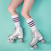 Vista 5 de Skate Gear Sparkly Patines retro de cuatro ruedas