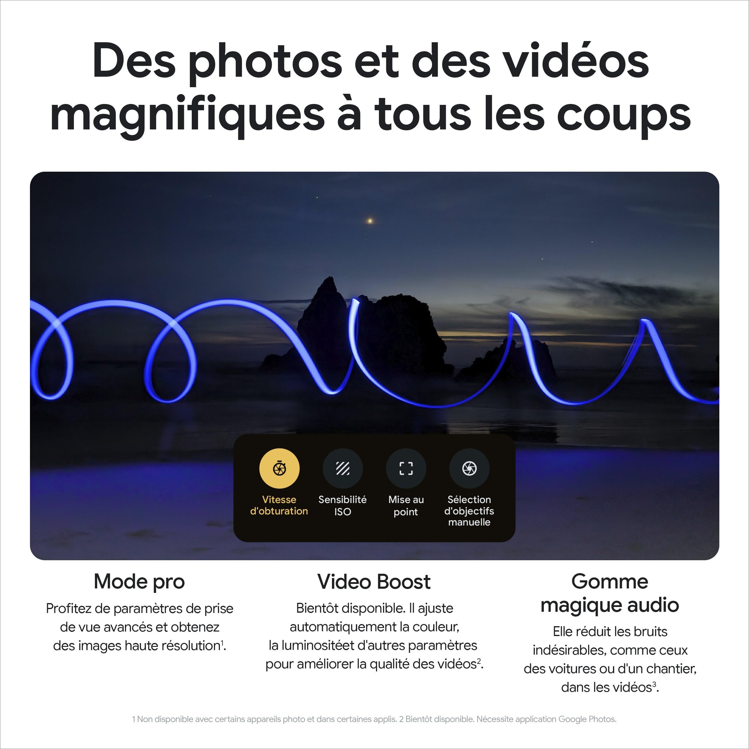 Google Pixel 8 Pro – Smartphone Android débloqué avec téléobjectif, 24 Heures d'autonomie et écran Super Actua– Bleu Azur, 128GB