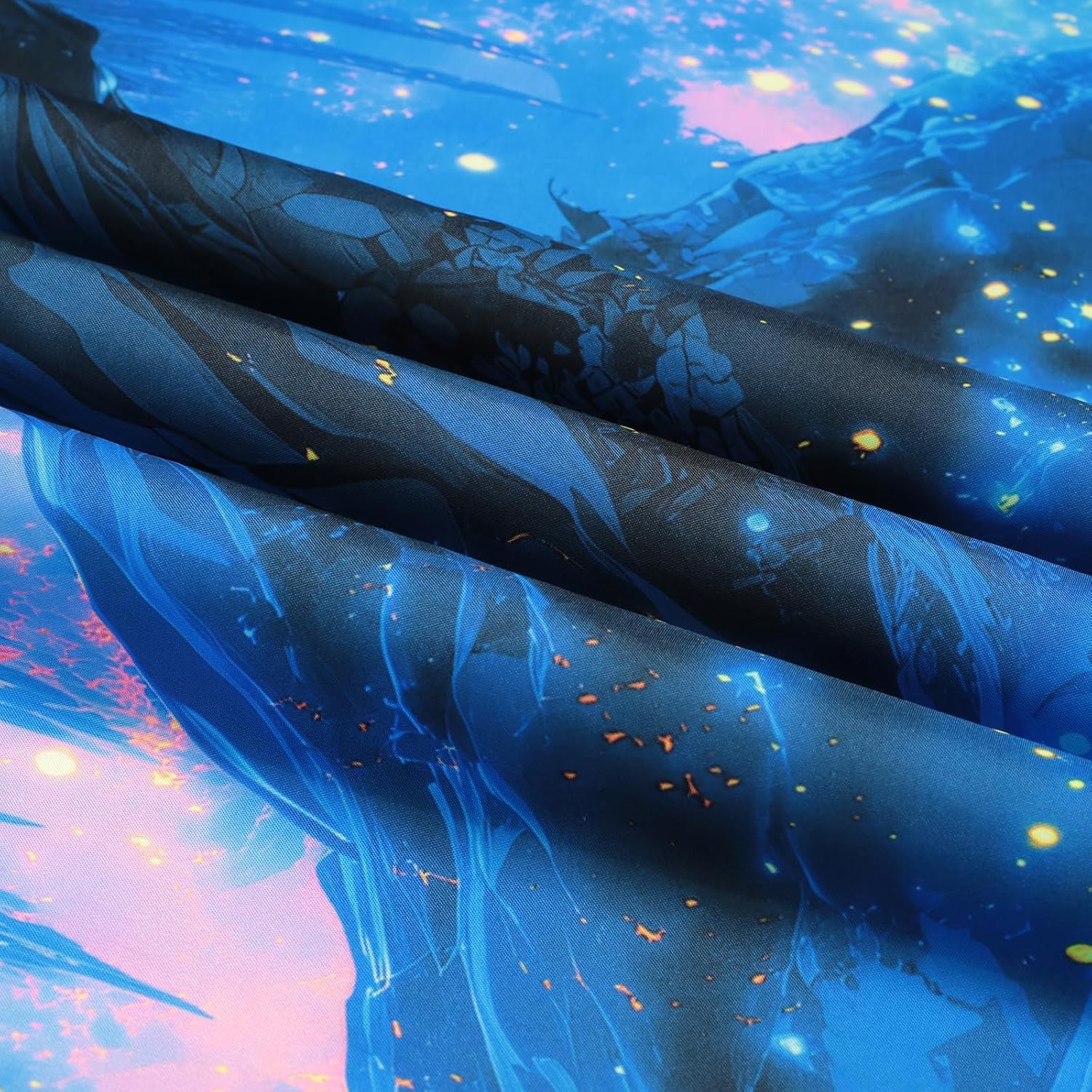 Simpkeely Blacklight Tree of Life Tapestry - UV Reactive Neon Willow & Galaxy Starry Night Wall Hanging, Mystical Aesthetic Wall Art for Bedroom, Living Room & Party Decor - 94.5" x 126"