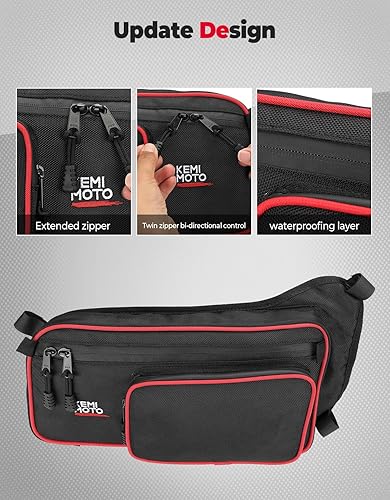 Miniatura 3 de KEMIMOTO X3 Bolsas para puerta, X3 Max bolsas de almacenamiento superiores traseras compatibles con Can Am Maverick X3 Max X RS DS MR Turbo R RR con