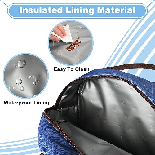 Miniatura 3 de Tirrinia Bolsas de almuerzo para mujeres y hombres, bonita bolsa de almuerzo aislada para mujeres, lonchera moderna para adultos, bolsa de almuerzo