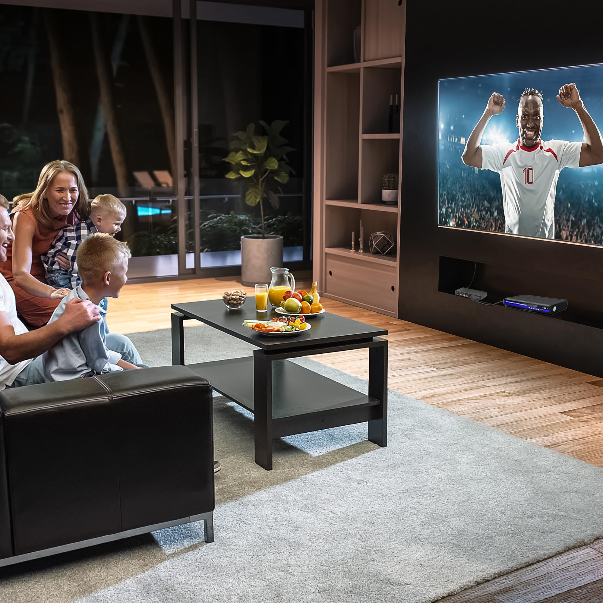 uhddadi Convertisseur Périte vers HDMI, Convertisseurs vidéo 3 en 1, Compatibilité DVD Lecteurs, VHS, VCR, Xbox, Roku, Blue-Ray，Câble HDMI Inclus