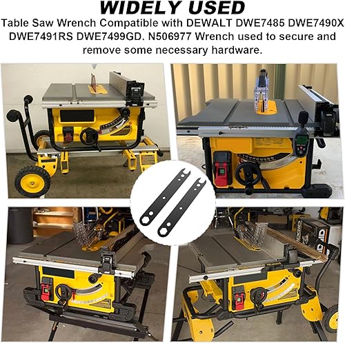 Miniatura 5 de N506977 Llave de sierra de mesa, llave de sierra de mesa de repuesto para DeWalt DWE7485 DWE7490X DWE7491RS DWE7499GD compatible con DeWalt N506977