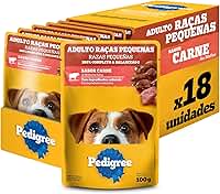 Pack Ração Úmida Pedigree Sachê Carne ao Molho para Cães Adultos de Raças Pequenas 100 g - 18 unidades