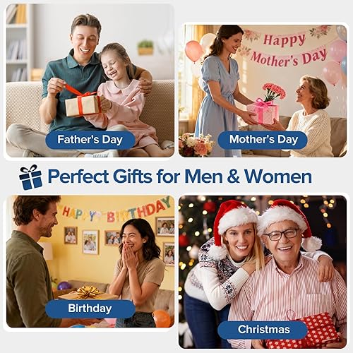 Miniatura 6 de XIAOTONG Masajeador de pies y pantorrillas con calefacción, máquina de pies Shiatsu con rodillos de masaje, masajeador de tejido profundo para