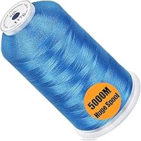 Vista 75 de New brothread - Bobina única de 5000 m de hilo de poliéster para máquina de bordar 40WT para máquinas comerciales y domésticas - Marigold