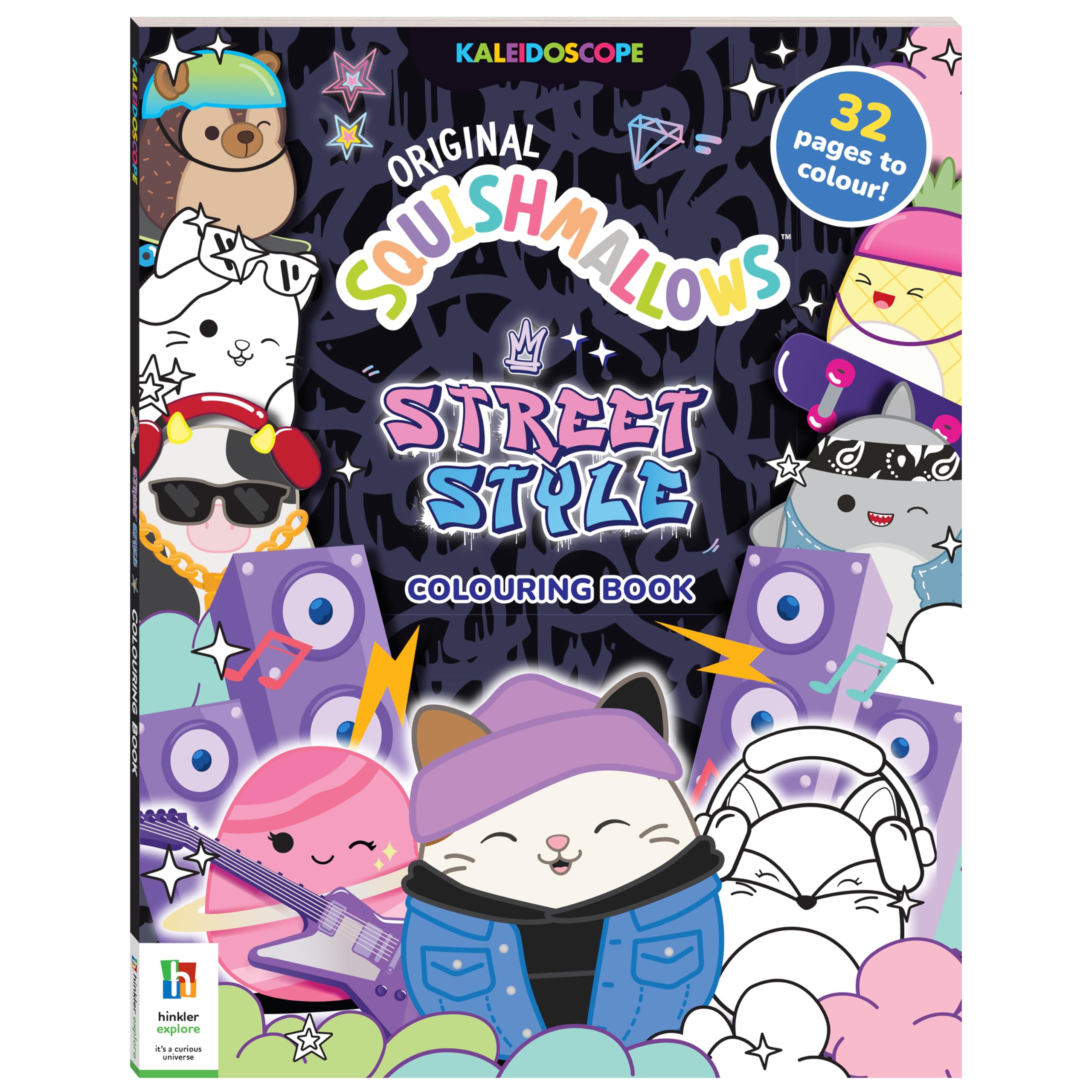 Hinkler Kaleidoscope Squishmallows Colouring Book Street Style (Kaleidoscope Colouring)