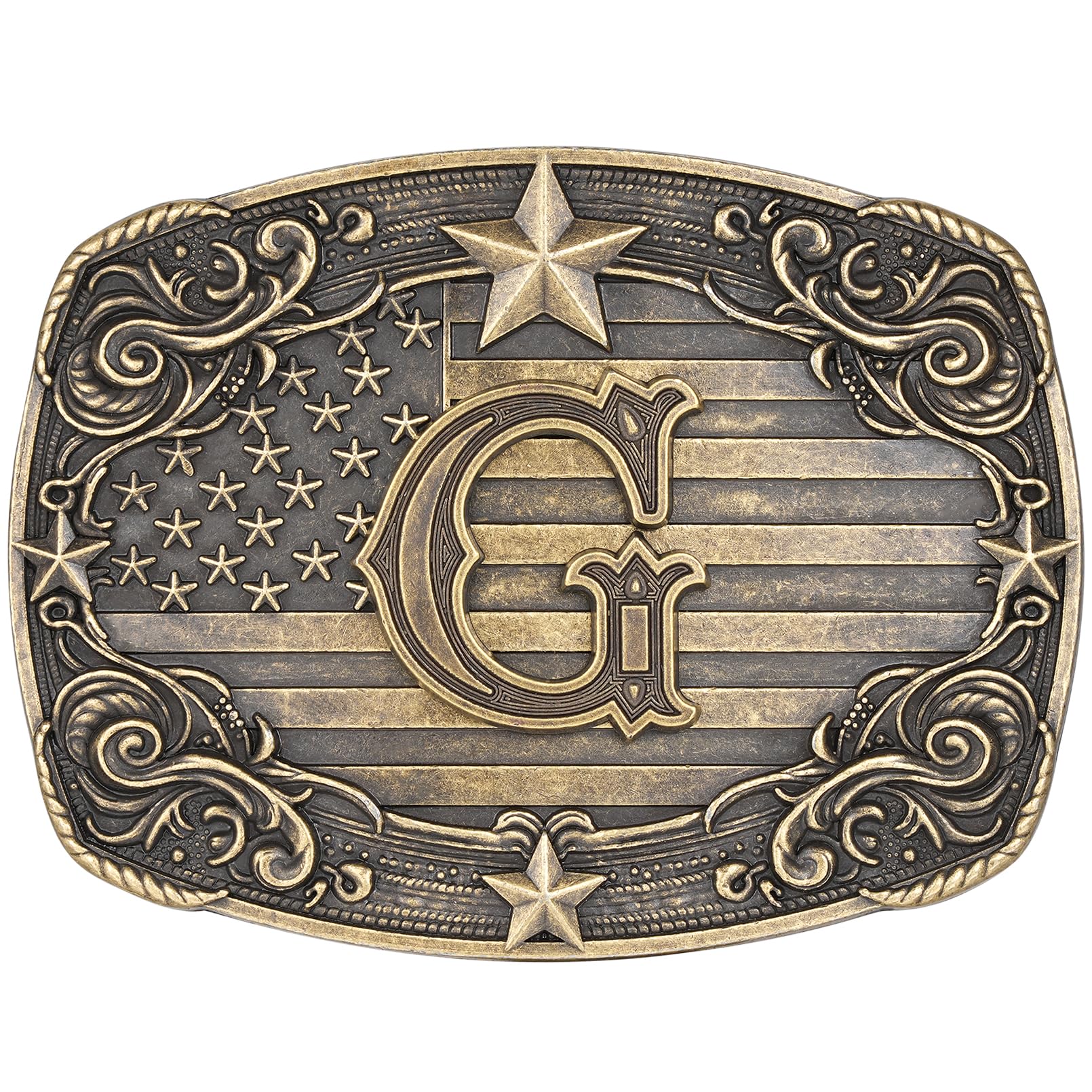 Western Belt Buckle for Men Women Initial Letter A to Z Cowboy Belt Buckle Texas Buckle hebillas vaqueras para hombre