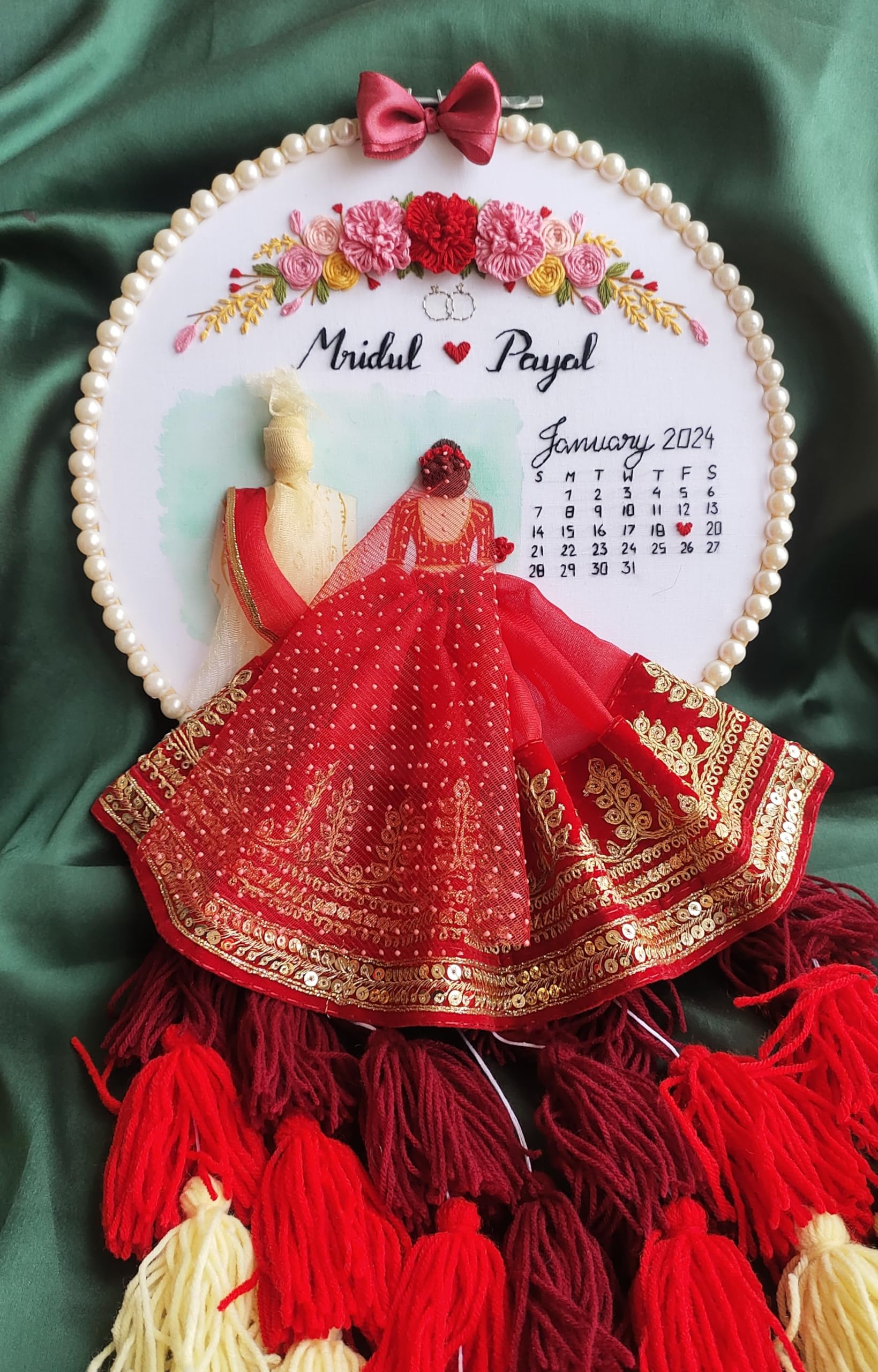 Lazy Crafts Customized Handmade Punjabi Sikh Wedding Embroidery Hoop  Unique Anniversary Gift, Engagement Gift for Fiance, Wedding Gift  Embroidery