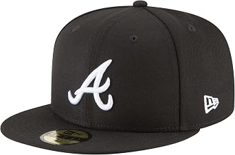 New Era 59Fifty Atlanta Braves (BK-WH 
