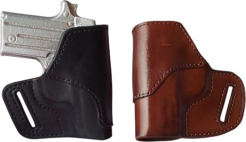 J & J - Funda de piel para cinturón (380 y 0.354in)