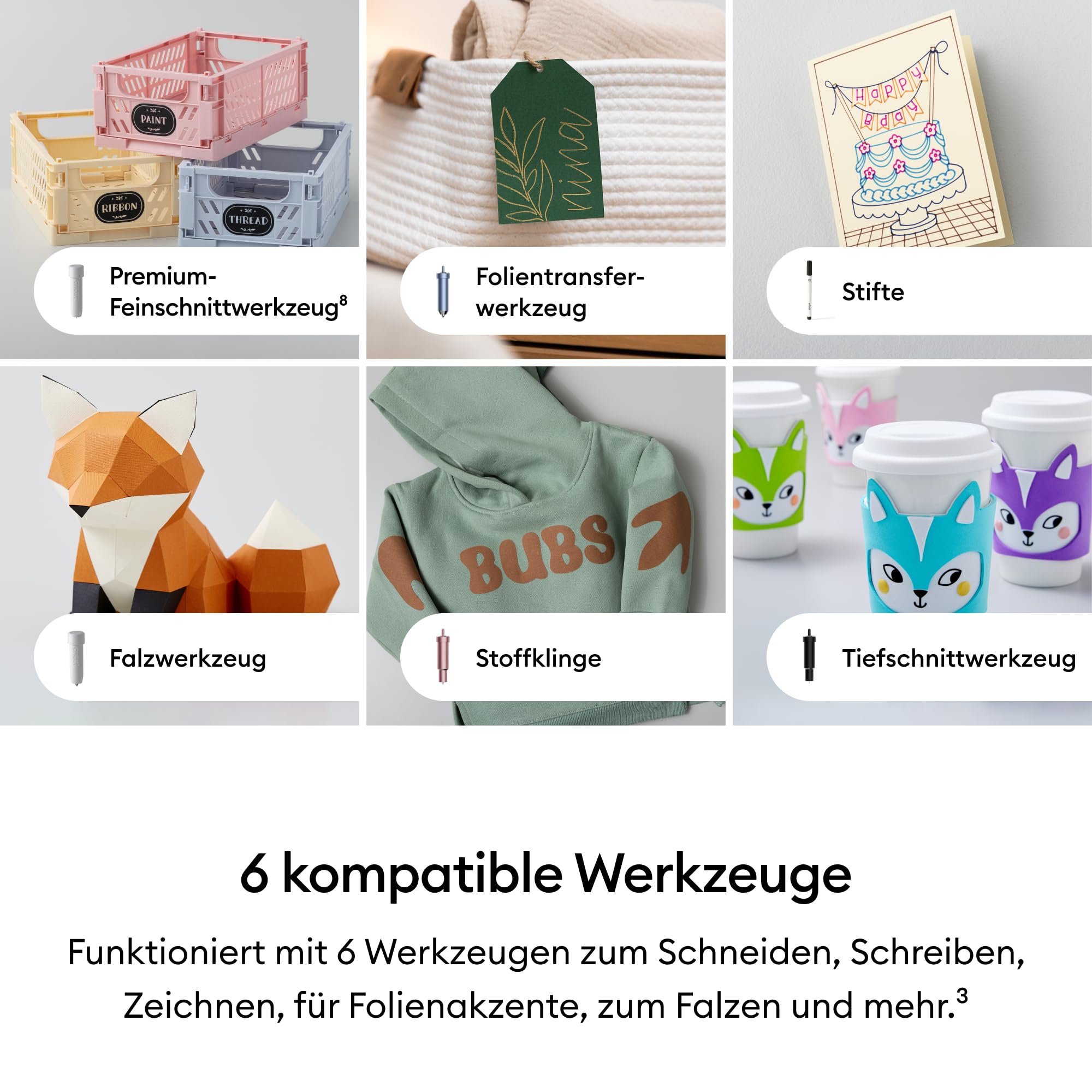 Cricut Explore® 5 Essential Bundle + Digitale Inhalte. Intelligente Schneidemaschine – perfekt für Projekte wie individuelle Vinyl-Aufkleber, T-Shirts, vollfarbige Sticker, Karten und mehr