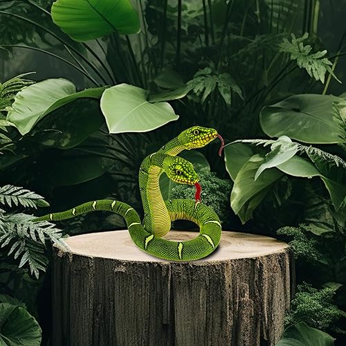 Miniatura 3 de YOHAKI Juguete de peluche de serpiente, 52 pulgadas, lavable, suave y lindo, regalo para niños y niñas, bromas de regalo de fiesta de cumpleaños,