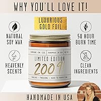 Vista 7 de Regalos de cumpleaños número 17 para niñas, vela de soja 'Limited Edition 2009', con bayas brillantes y frutas, regalos de cumpleaños de 17