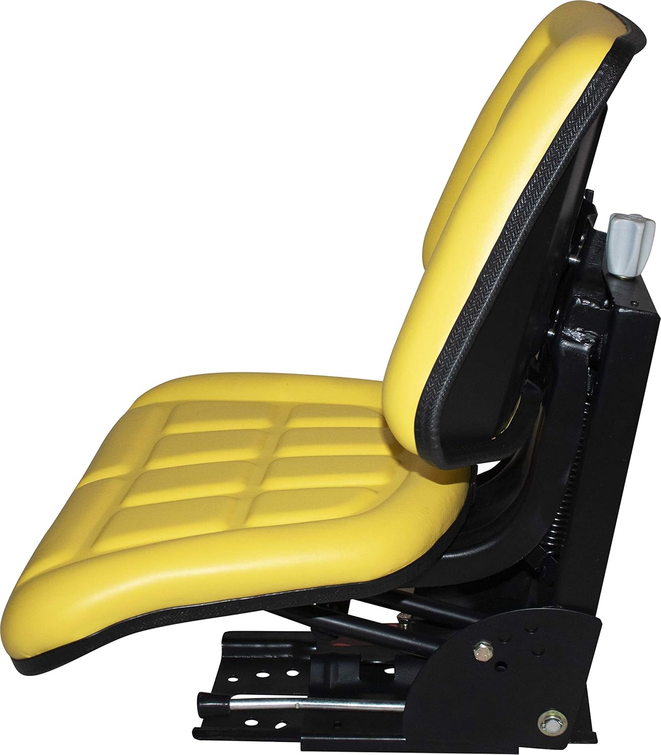 Yellow TRAC SEATS Brand TRIBACK Style Universal Tractor Suspension SEAT with TILT FITS John Deere 5200 5210 5300 5310