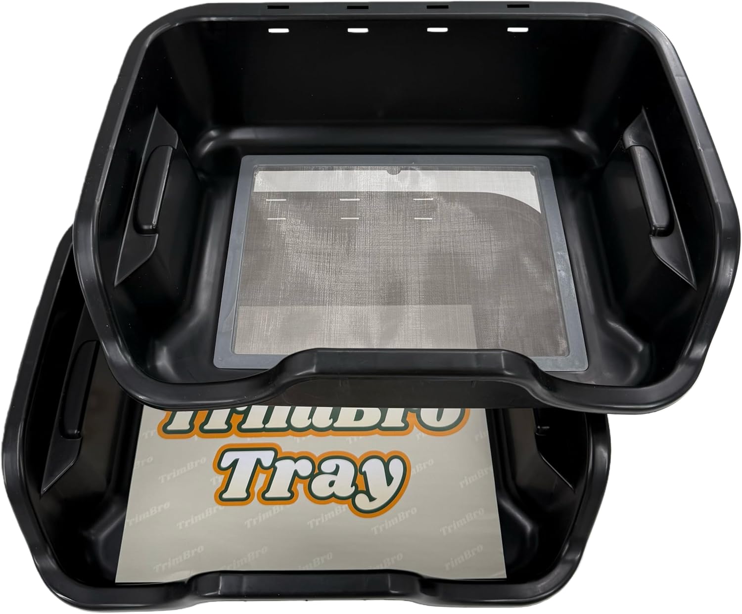 Trim Tray with Detachable Table and Replaceable 150 Micron Screen